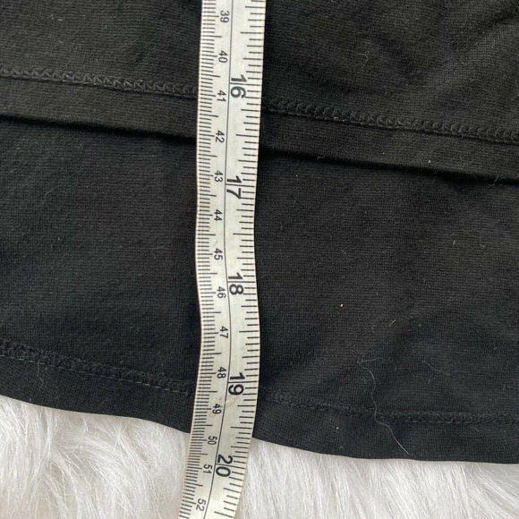 Max Studio Sz Small Black Pencil Skirt Peplum Hem Career Women Knee Length Work - Picture 5 of 5